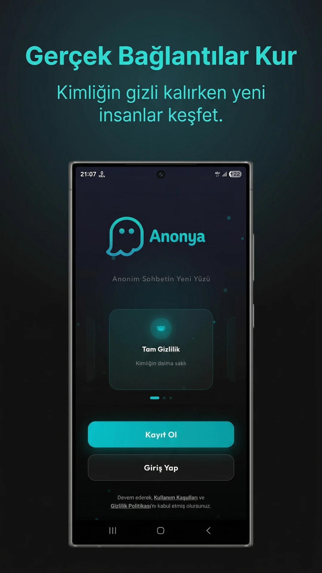 Anonya - Anonim Chat & Tanışma screenshot