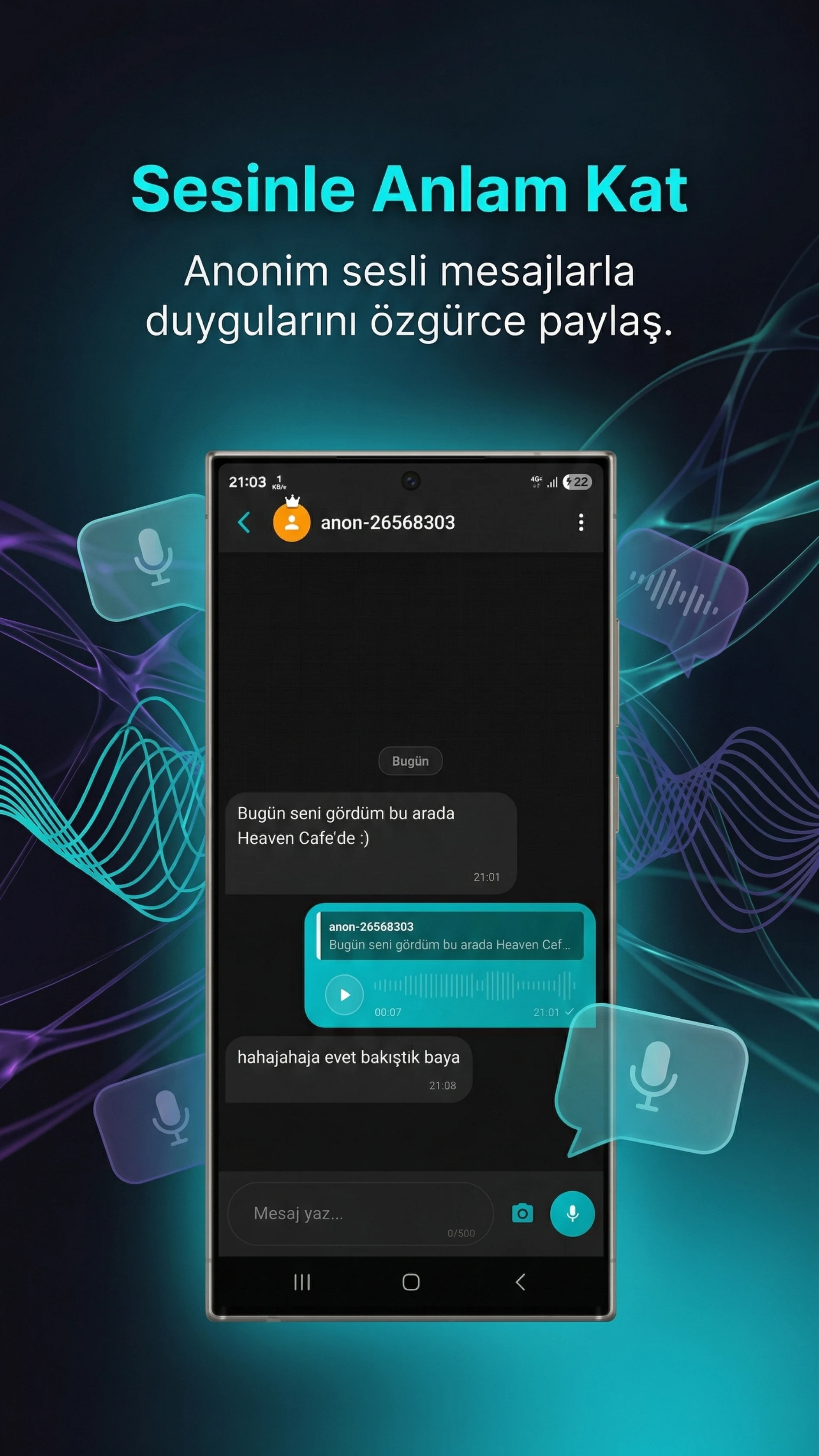 Anonya - Anonim Chat & Tanışma screenshot