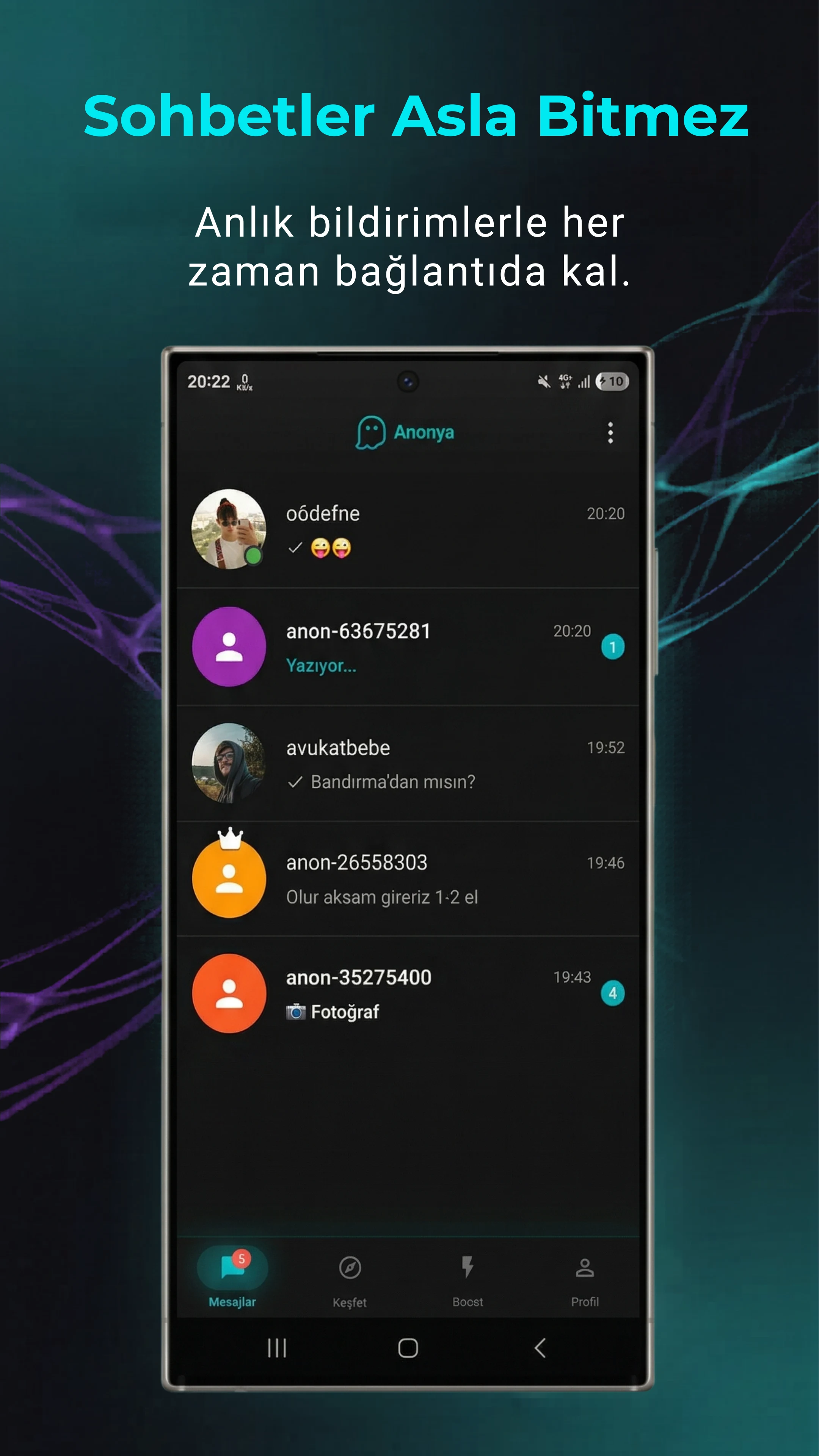 Anonya - Anonim Chat & Tanışma screenshot